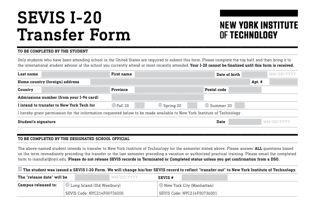 Sevis Transfer Process 如何转学transfer I20,transfer F1 Sevis? - F1OPT延期/挂靠/转学/F签激活