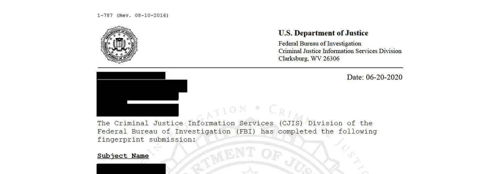 绿卡递交I-485前如何开具FBI无犯罪记录证明？